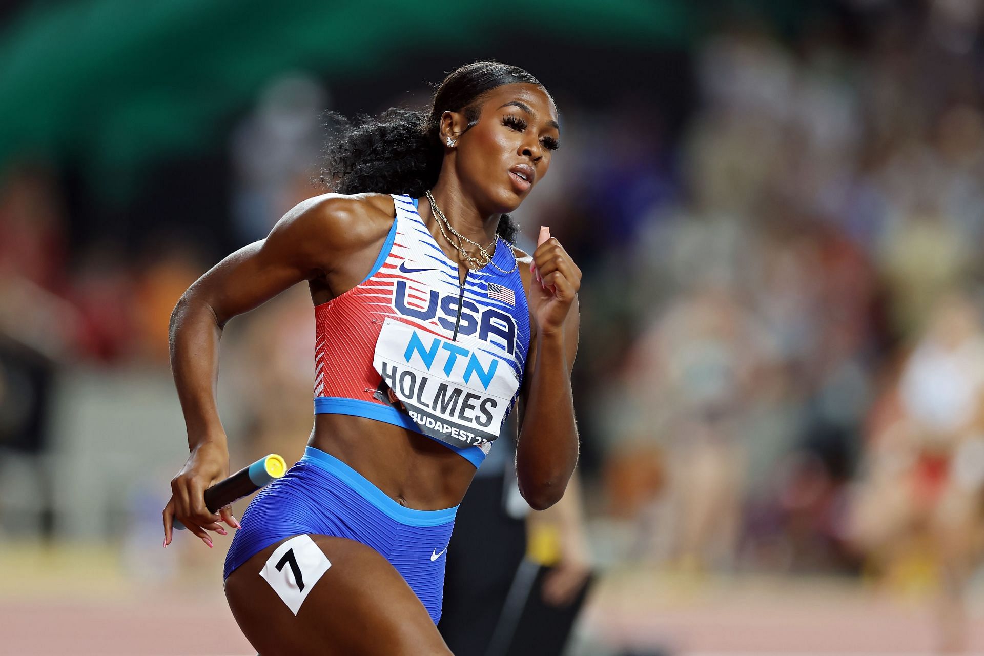 Holmes at the World Athletics Championships Budapest 2023 - Source: Getty